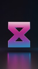 ネオンサイン 幾何学模様 抽象的デザイン