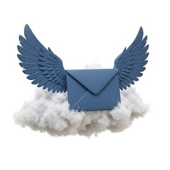 空飛ぶメール 雲の上