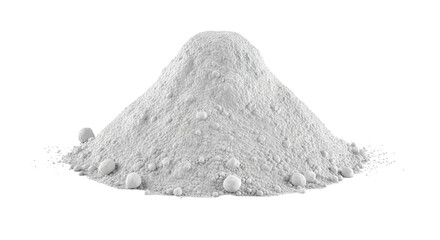 Pile of White Powder with Clumps