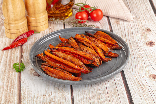 Homemade cuisine - baked sweet batat