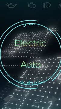 Vertical video: Cyan ring rotating clockwise on nav tap, moving labels up and marking active mode