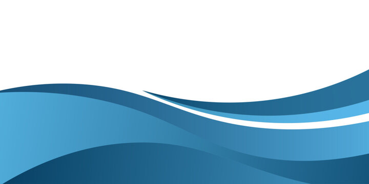 Blue curve line vector background overlap layer paper on white space for text and message design, modern design