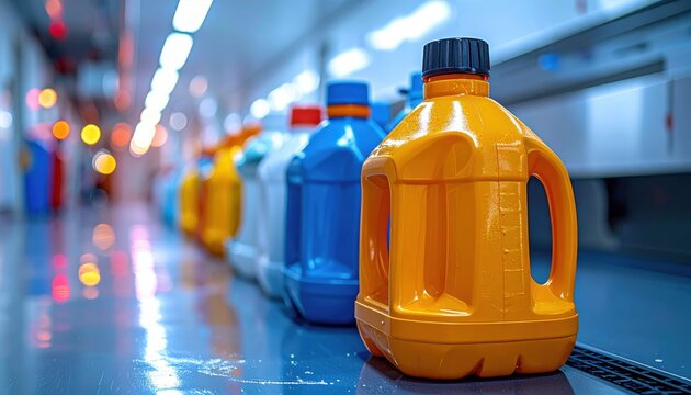 A high-resolution photograph showcasing the FlyPro Firefly Collection of durable, industrial-grade cleaning supplies, meticulously arranged and ready for critical decontamination efforts.