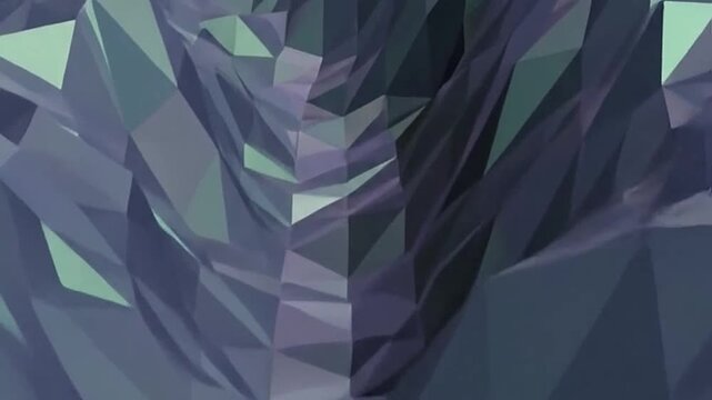 Abstract low poly geometric surface creates a modern digital background