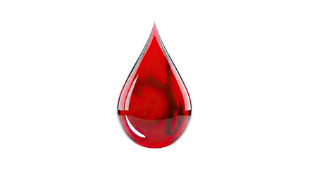 Obraz premium Single Red Blood Drop