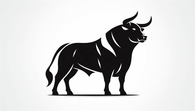 vector illustration of a bull