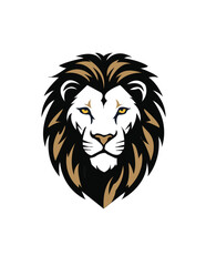 Fototapeta premium Print,lion, tiger, head, vector, illustration, wild, animal, tattoo, mammal, mascot, face, silhouette, power, feline, cartoon, wildlife, nature, black, symbol, animals, carnivore, predator, art, logo