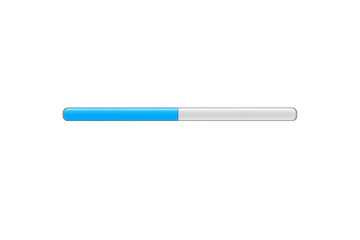 Obraz premium Blue progress bar showing loading status and update