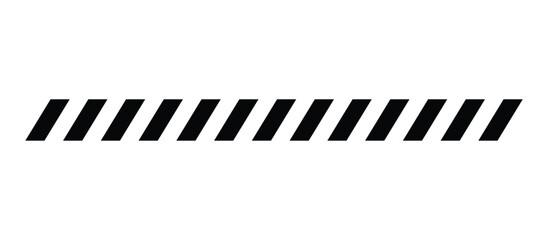 Diagonal stripe line border element. Black slanted bar pattern divider design. Minimal geometric stripe separator for banners and layouts © Orvix