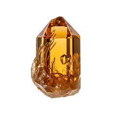 輝く黄金色の結晶、鉱物の美しい形状