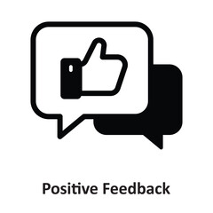 Obraz premium Positive Feedback Vector icon which can easily modify or edit