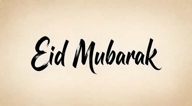 Eid celebration greeting card with elegant calligraphy