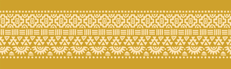 Hand drawn  abstract seamless pattern, ethnic background, aztec style - great for textiles, banners, wallpapers, wrapping - vector design