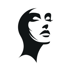 Beautiful girl vector. Minimalism style.
