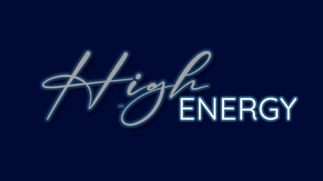 High Energy Neon Text Design for Fitness and Vitality