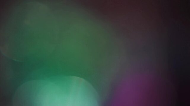 light leak and bokeh overlay with soft green and purple hues, perfect for adding depth and mood to video projects.