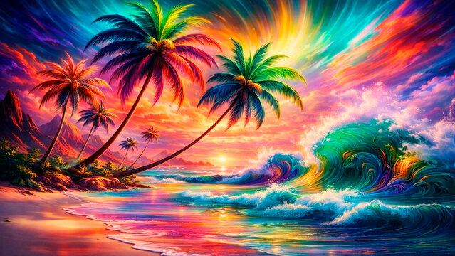 Fantasy Island at Sunset