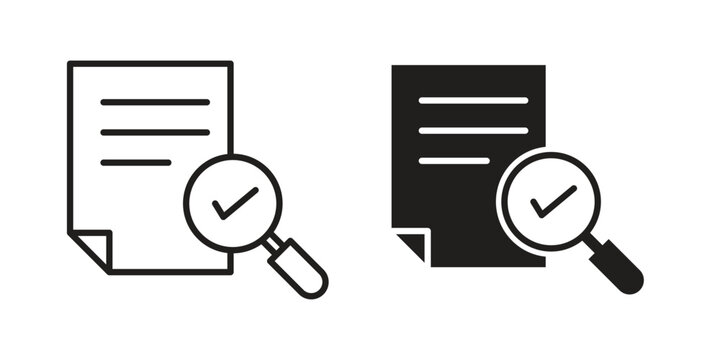 Case studies icon in a simple line art style. EPS10