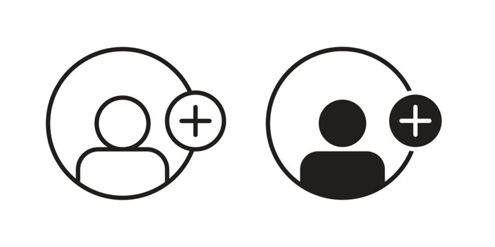 Follower icon in a simple line art style. EPS10