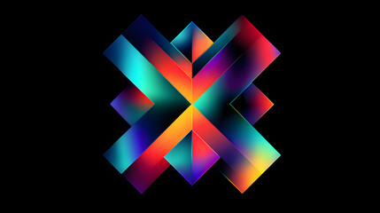 Obraz premium Colorful geometric abstract design