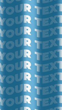 Fluid Wave Kinetic Typography Animation Seamless Loop Title Vertical Format