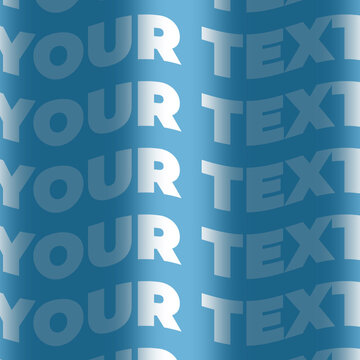 Fluid Wave Kinetic Typography Animation Seamless Loop Title Square Format