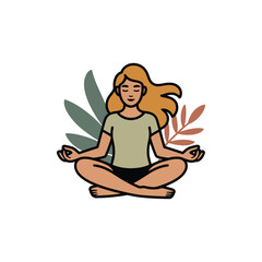 Healthy Lifestyle Yoga Concept