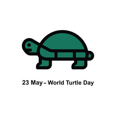 World Turtle Day Minimal Icon