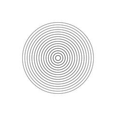 Fototapeta premium Black radar symbol PNG with circular sonar waves and transparent background perfect for technology, monitoring and wireless communication design