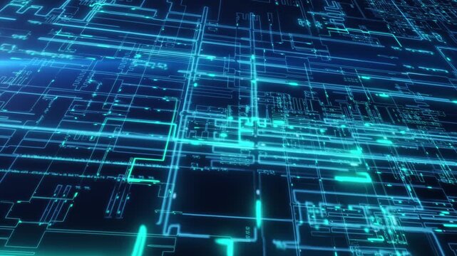 Technology blue print design background