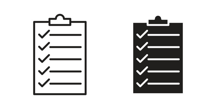 List icon outline vector set. icon vector isolated on white background. EPS 10