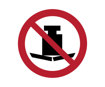 ISO 7010 P012 No heavy load sign. ISO 7010 P012 No heavy load prohibition safety sign, weight limit warning symbol vector design and illustration.
