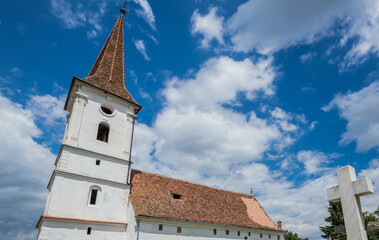 Obraz premium Church of Holy Trinity in Sibiel, Transylvania region in Romania