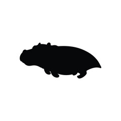 Badger silhouette icon vector flat design. © Razia