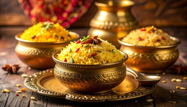 Zarda sweet rice golden tone