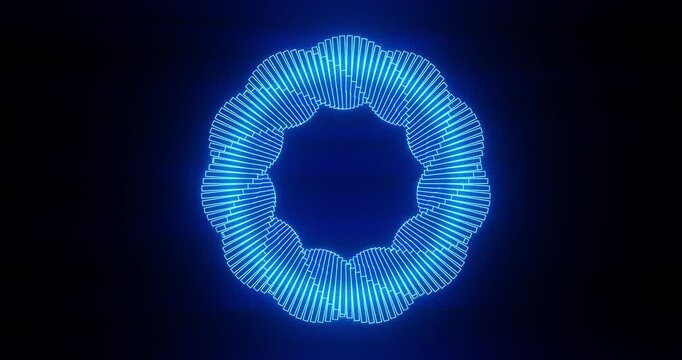 Abstract pattern of geometric forms. 3d render. 