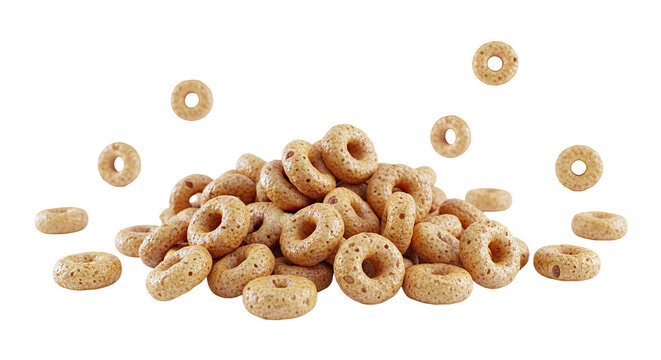 Pile of Honey Nut Cheerios Cereal