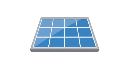 Modern photovoltaic solar panel illustration representing cutting-edge clean energy technology, symbolizing sustainable power generation and an eco-friendly future for global communities