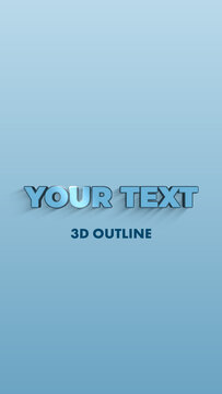 Corporate Elegant 3D Text Animation Title Vertical