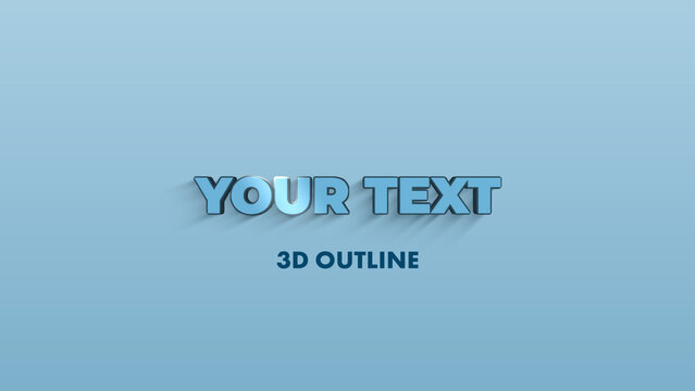 Corporate Elegant 3D Text Animation Title Wide