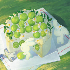 Shine Muscat Cake © yeseul