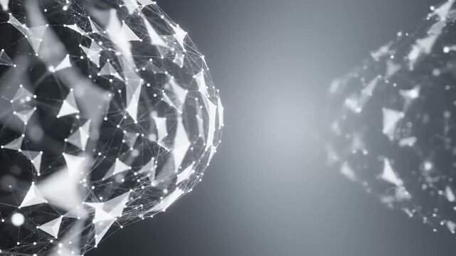 Abstract Digital Network Connection, Futuristic Technology, Data Flow.