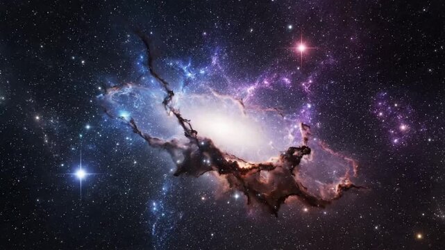 Exploring the moment of a supernova explosion in deep space at a distant galaxy over millions of years