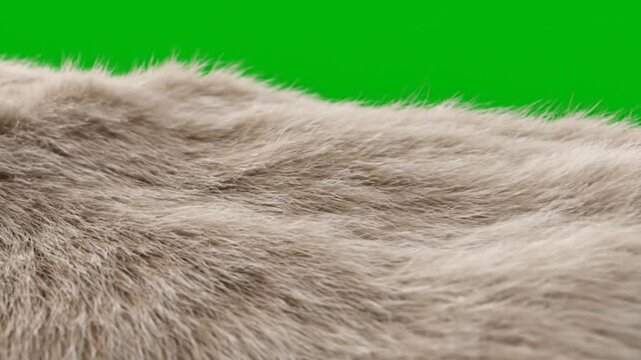 Closeup of soft gray fur texture.