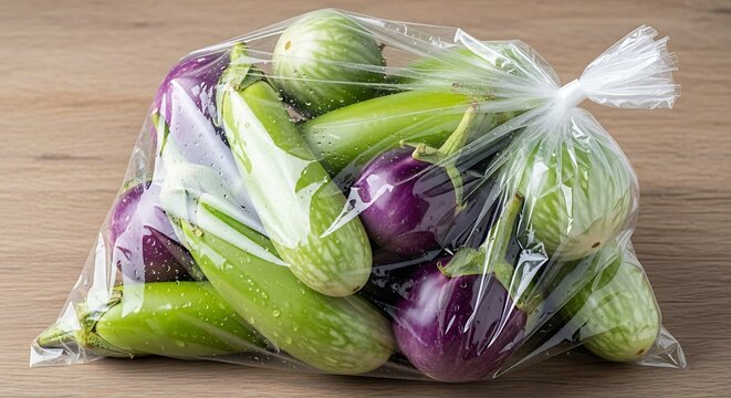 Vibrant Purple Eggplant on White Background