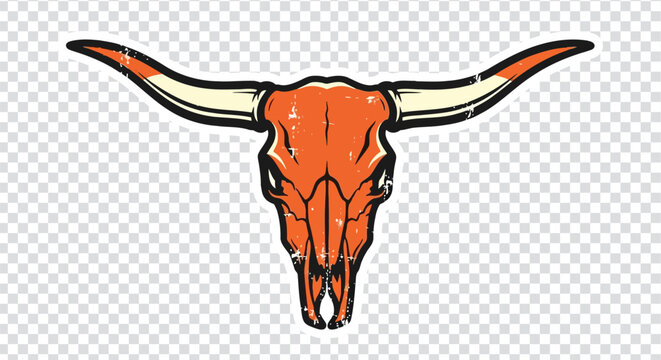 Vintage Texas Longhorn Sticker