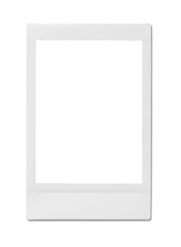 Vintage Polaroid, instant photo frame isolated in transparent PNG, polaroid frame - isolated design element