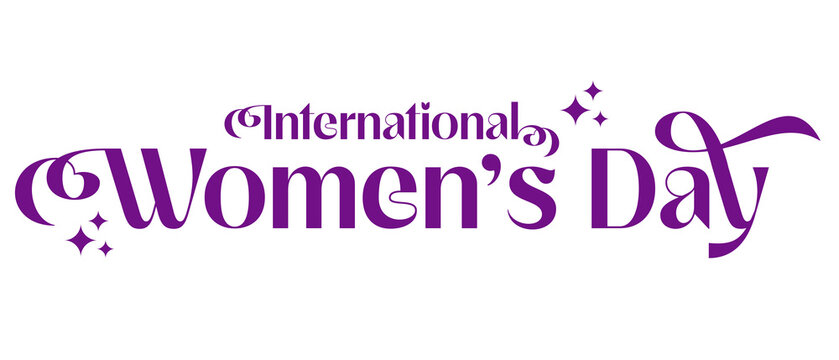 8 March Women&rsquo;s Day Text PNG Transparent Background
