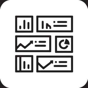 Collection of mathematical and statistical function icons on a calculator interface Vector