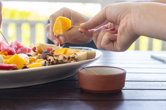 summer fruits on a plate
